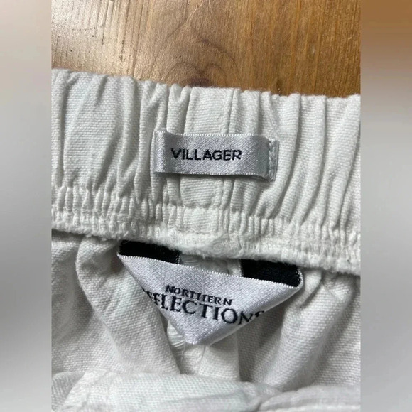 Womens High Rise Wide Leg %100  cotton Pants Size XL - Picture 7 of 9